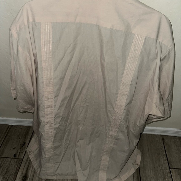 Men’s used Maximos Yucatán Mexico white shirt s/s pockets big size 5XL - Picture 3 of 3